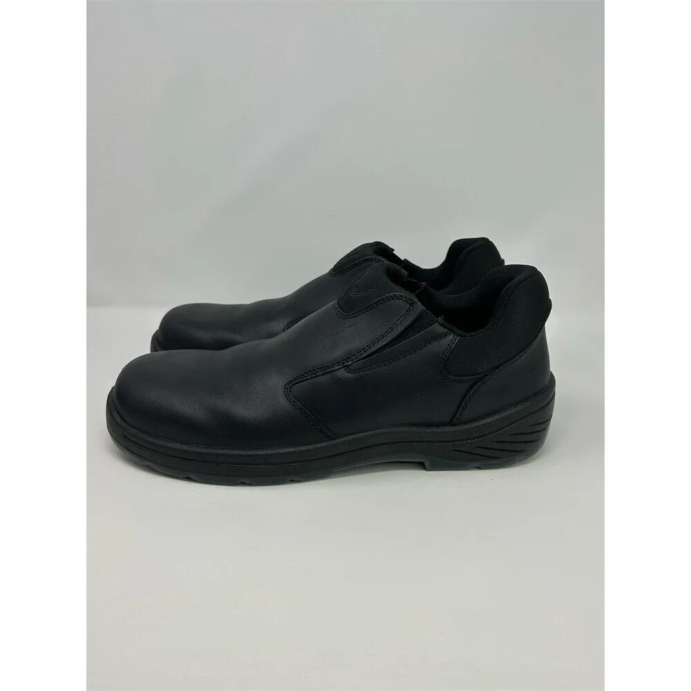 Thorogood Men's Black Slip-On Safety Toe Work Loafer Shoes Slip Resistant 15